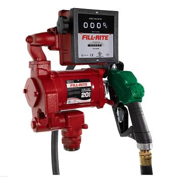 Fill-Rite FR711VA 115V AC High Flow Pump, High Flow Automatic Nozzle, Gallon Meter - 20 GPM 1
