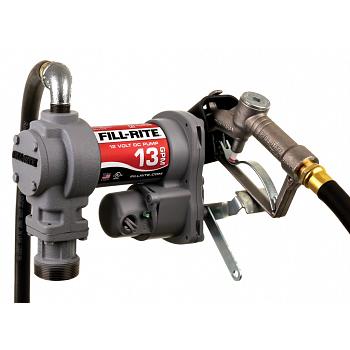 Fill-Rite SD1202H 12V Fuel Transfer Pump (Manual Nozzle, Discharge Hose, Suction Pipe) - 13 GPM 1