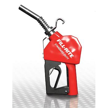 Fill-Rite SDN075RAN 3/4\" 3-14.5 GPM Automatic Fuel Nozzle with Hook (Red) 1