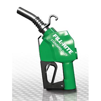 Fill-Rite SDN100GAN 1\" 5-25 GPM Automatic Fuel Nozzle with Hook (Green) 1