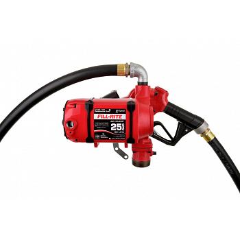 Fill-Rite NX25-120NB-AA 120V Fuel Transfer Pump (Auto Nozzle, Discharge Hose) - 25 GPM  1