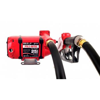 Fill-Rite NX25-120NF-AA 120V Fuel Transfer Pump (Foot Mounted, Auto Nozzle, Hose) - 25 GPM  1