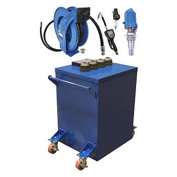 Fluidall Double Wall Lube Oil Tank With Fluidall Non-Preset Pump Package - 110 Gallon 1