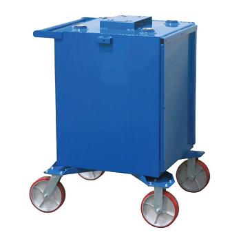 Fluidall Single Wall Lube Oil Tank With Casters - 75 Gallon 1