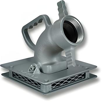 Fol-Da-Tank Aluminum Low Flow Low Level Strainer - 2.5\" NH Threads 1