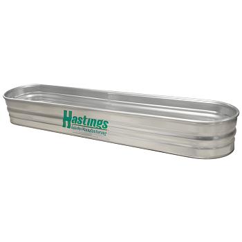 Hastings 22GA Steel Round End Sheep Stock Tank - 2\' x 1\' x 8\' - 103 Gallon 1
