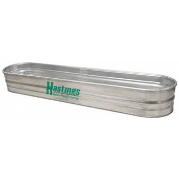 Hastings 22GA Steel Round End Sheep Stock Tank - 2\' x 1\' x 8\' - 103 Gallon 1