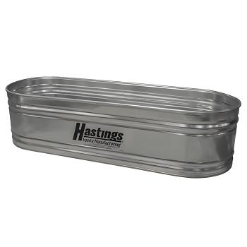 Hastings 20GA Steel Round End Stock Tank - 3\' x 2\' x 10\' - 400 Gallon 1