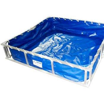 Husky Hazmat Aluminum Decontamination Pool - 4\' x 8\' x 1\'  1