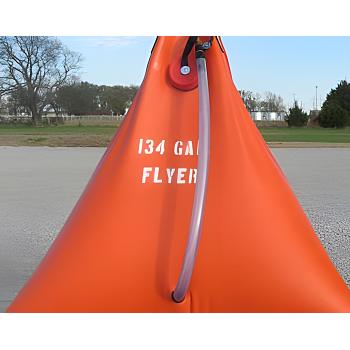 Husky Flyer Helicopter Transportable Gray Water Tank - 72 Gallon 1