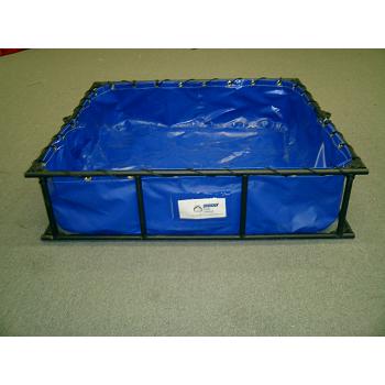 Husky Hazmat Steel Decontamination Pool - 4\' x 8\' x 1\' 1