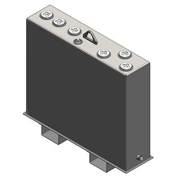 Newberry Double Wall Slim Lube Oil / Fuel Tank - 25 Gallon 1