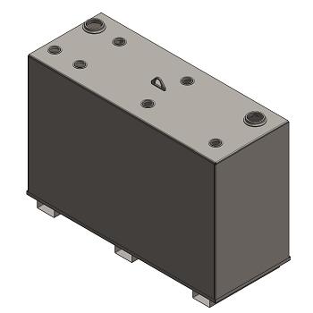 Newberry Double Wall Slim Lube Oil / Fuel Tank - 280 Gallon 1