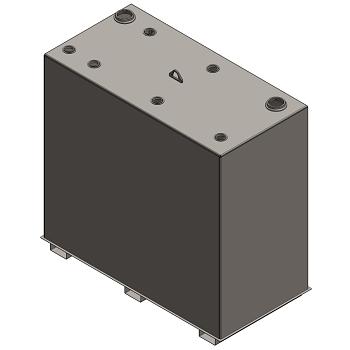 Newberry Double Wall Slim Lube Oil / Fuel Tank - 500 Gallon 1