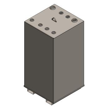 Newbery Double Wall Bulk Lube Oil / Fuel Tank - 200 Gallon 1