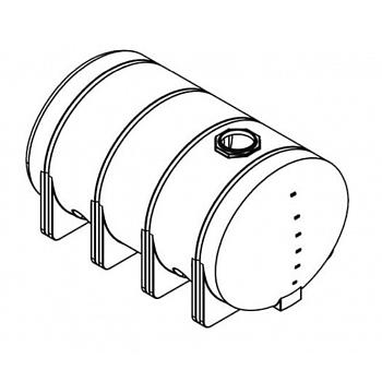 Norwesco Elliptical Leg Tank (Black) - 3135 Gallon 1