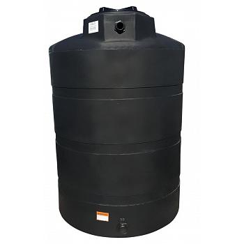 Norwesco Vertical Water Storage Tank (Black) - 1000 Gallon 1