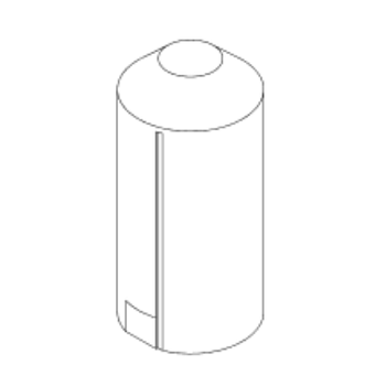 Norwesco Vertical Chemical Storage Tank - 75 Gallon 1