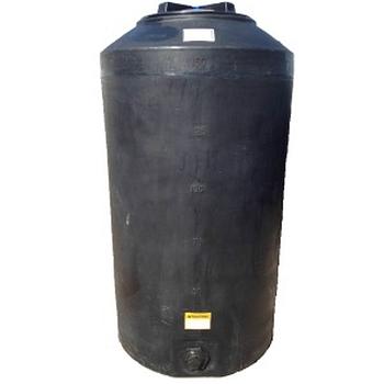 Norwesco Vertical Water Storage Tank (Black) - 175 Gallon 1