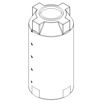 Norwesco Vertical Water Storage Tank (Green) - 250 Gallon 1