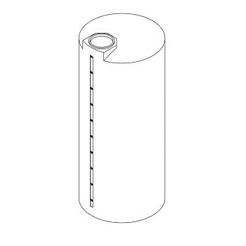 Norwesco Vertical Chemical Storage Tank - 2000 Gallon 1