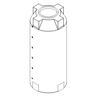 Norwesco Vertical Water Storage Tank (Green) - 300 Gallon 1