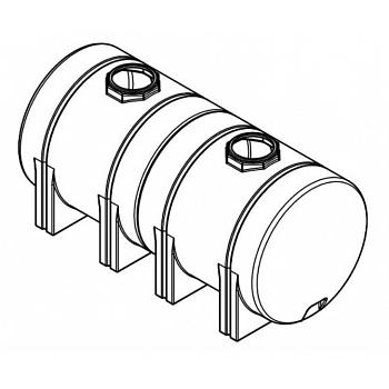 Norwesco Horizontal Leg Tank - 1800 Gallon (With Sump) 1