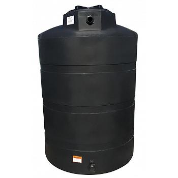 Norwesco Vertical Water Storage Tank (Black) - 500 Gallon 1