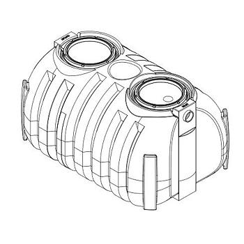 Norwesco Low Profile Water Cistern - 825 Gallon 1