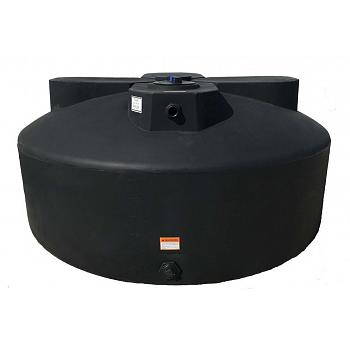 Norwesco Vertical Water Storage Tank (Black) - 600 Gallon 1