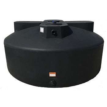 Norwesco Vertical Water Storage Tank (Black) - 1525 Gallon 1