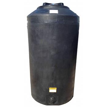 Norwesco Vertical Water Storage Tank (Black) - 165 Gallon 1