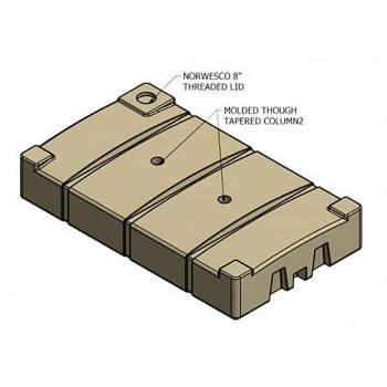 Norwesco Flat Bottom Utility Tank (Low Profile) - 300 Gallon 1