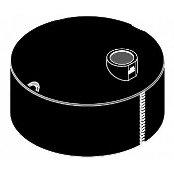Norwesco Vertical Water Storage Tank (Black) - 4995 Gallon 1