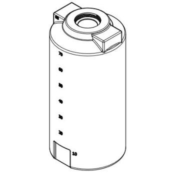 Norwesco Vertical Chemical Storage Tank - 75 Gallon 1