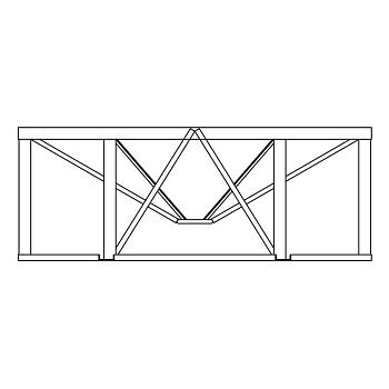 Norwesco Cone Bottom Tank Stand (For 5500 Gallon) - 30 Degree Slope 1
