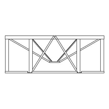 Norwesco Cone Bottom Tank Stand (For 5500 Gallon) - 30 Degree Slope 1