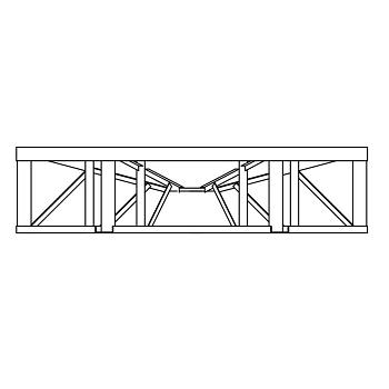Norwesco Cone Bottom Tank Stand (For 4950, 6000 Gallon) - 15 Degree Slope 1