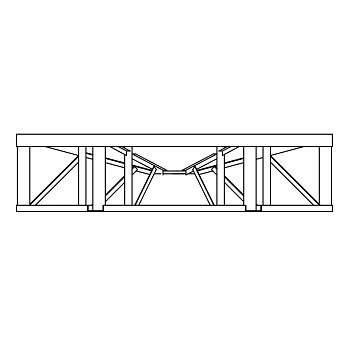 Norwesco Cone Bottom Tank Stand (For 4950, 6000 Gallon) - 15 Degree Slope 1