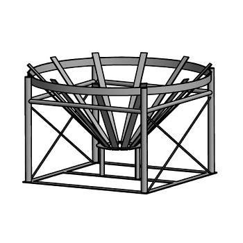 Norwesco Cone Bottom Tank Stand (For 1000, 1500 Gallon) - 45 Degree Slope 1