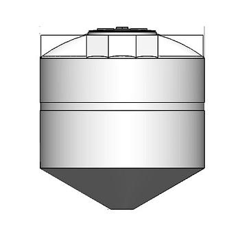 Custom Cone Bottom Polyethylene Tank 1