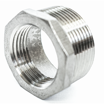 1\" x 3/4\" Stainless Steel Reducer Bushing - Male NPT x Female NPT 1