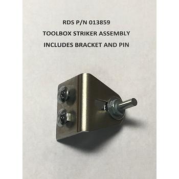 RDS Toolbox Striker Assembly (Includes Bracket and Pin) 1