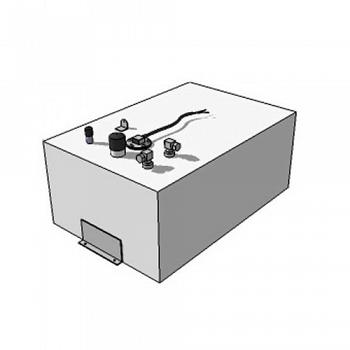 RDS Rectangular Below Deck Marine Fuel Tank - 18 Gallon 1