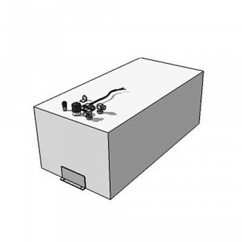 RDS Rectangular Below Deck Marine Fuel Tank - 39 Gallon 1