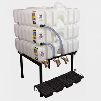 Rhino 45/45/45 Gallon Horizontal Gravity Feed Tank System 1