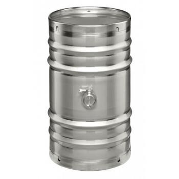 Skolnik Stainless Steel Wine Barrel (Middle Fitting) - 25 Gallon 1