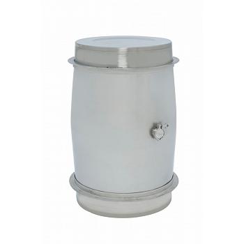 Skolnik Stainless Steel Wine Barrel - 80 Gallon 1