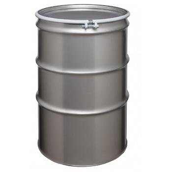 Skolnik Open Head 110 Gallon Stainless Steel Drum 1