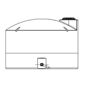Snyder Vertical Chemical Storage Tank - 2100 Gallon 1